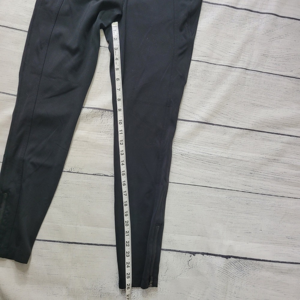 Athleta Size M Black Zip‎ Ankle Athletic Leggings Pants Delancey Tight - Picture 4 of 8